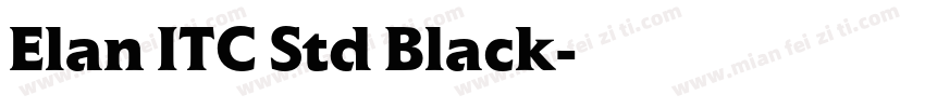 Elan ITC Std Black字体转换